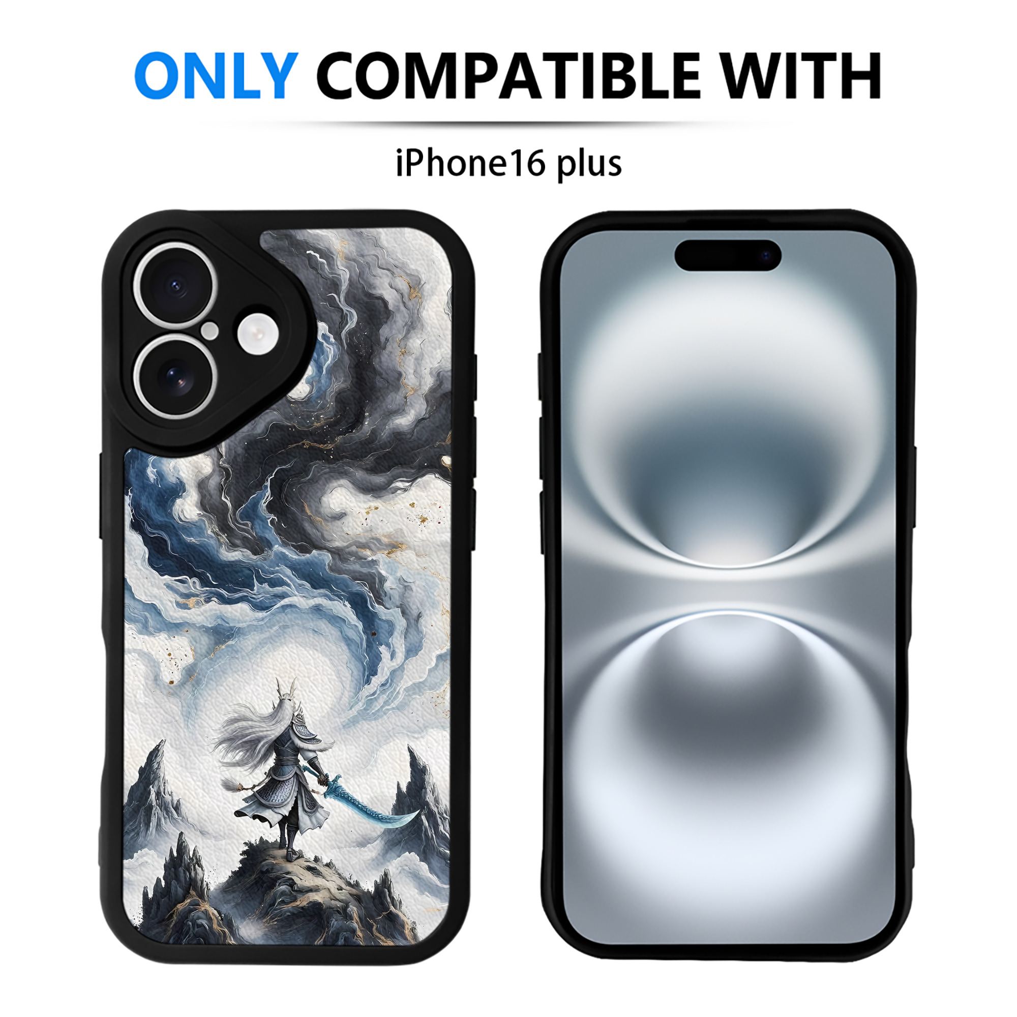 （画像用） Ne Zha 2 ナタ 魔童の大暴れ 【iPhone 16シリーズ対応】シリコンスマホケース（レザー調） 材質：シリコン